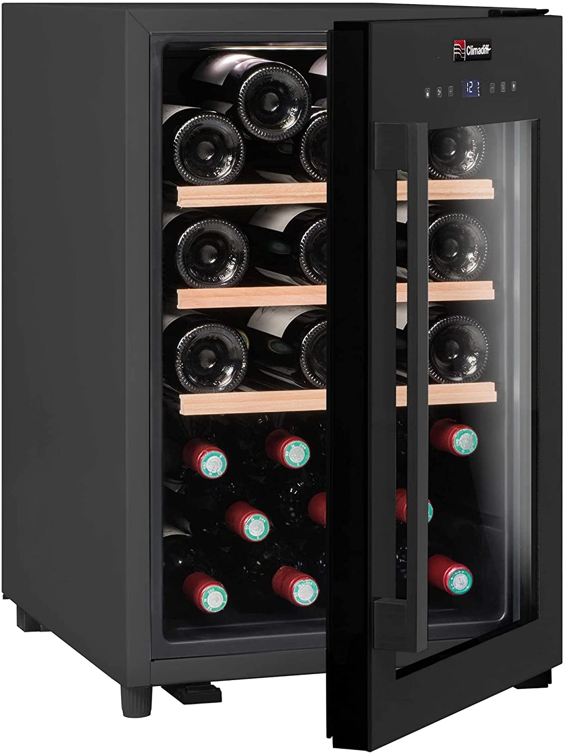 CLIMADIFF CS31 Weinkühlschrank für 31 Flaschen Kühlschrank Getränkekühlschrank