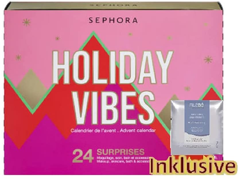 SEPHORA Adventskalender 2021 Frauen Beauty -Holiday Vibes- Kosmetik Advent Kalender für Frau & Mädchen, Wert 150€, Pflege Weihnachtskalender